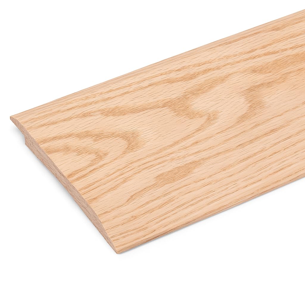 Version 1.0.0 Red Oak Overlap Threshold 5" Wide x 5/8" Thick with 5/16" Overlap (36" Long) - Image 1