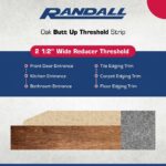 2 1/2" Wide x 5/8" High Unfinished Butt up Threshold (6 FT) - Image 3