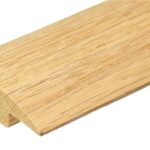 1 1/2" Wide Oak T-Molding – 36" Solid Red Oak Floor Transition Strip – Unfinished and Stainable – Pre-Drilled with Nails Included (3 FT)