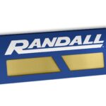 Randall Manufacturing Co., Inc | Brass Plated Kick Plate | 8” x 34” | Heavy Gauge Aluminum | Bright Gold Finish | Mounting Holes & Screws Included for Installation | Protects from Marks & Scratches