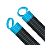 2 Pack 25" Garage Door Springs for 7 FT Garage Doors Doors -  (90 LBS Light Blue End 2 Springs)