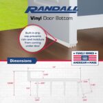 3 FT - White Vinyl Door Bottom for 1 3/4"- 2" Thick Doors 3 FT P-12-WH - Image 3