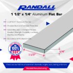 6 FT - 1 1/2" x 1/4" Anodized Aluminum Bar 6063 Alloy T-6 Temper - Image 2