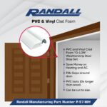 Door Weatherstripping Set with PVC Carrier and Foam Gasket in White | Door Draft Stopper for Sides and Top | Foam Weather Stripping Door Seal | Two 7 Foot and One 3 Foot Piece Fits Most Doors - Image 5