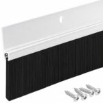 Randall Manufacturing Co., Inc | Door Sweeps – Aluminum & Brush | Brush Sweeps for Gaps Up to 1 1/2” | Clear Satin Anodized Trim with Black Brush | 3 Feet | Fill Gaps & Keep Unwanted Debris Out
