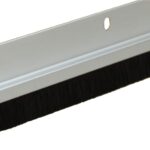 84" Long Brush Door Sweep with .750" Long Black Brush (Clear Anodized)