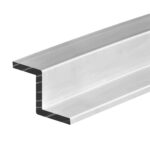 M-740 3/4" x 3/4" x 1/8" Wall Clear Satin Anodized Aluminum Z Channel (92" Long)