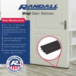 Randall Manufacturing Co., Inc | Vinyl Door Bottom | Vinyl Weatherstrip | 4 Feet Long | Brown | for 1 3/4” to 2” Thick Doors | Fits Gaps from 1/4” to 9/16” | Made in the USA - Image 2