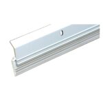 Heavy Duty Door Sweep with Vinyl Seal – 3 FT Length, White Aluminum – Blocks Drafts, Dust & Light – Weatherproof Door Bottom Seal – Indoor & Outdoor Use – Easy Install –  (3 FT, White)