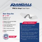 Door Weatherstripping Set with PVC Carrier and Foam Gasket in White | Door Draft Stopper for Sides and Top | Foam Weather Stripping Door Seal | Two 7 Foot and One 3 Foot Piece Fits Most Doors - Image 2
