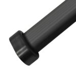 Aluminum Closet Pole – 1 3/16" H x 19/32" W x 1mm Thick | Heavy-Duty Rust-Resistant Wardrobe Rod | For Built-In Closets, Garment Racks & Cabinets – Cut to Size (Black, 72")