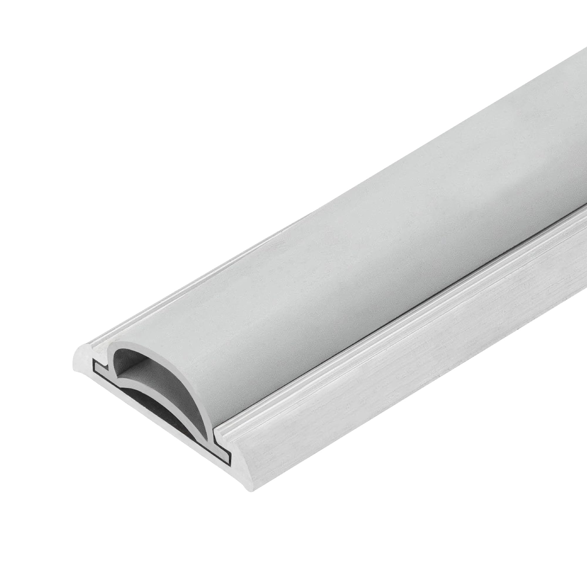 Version 1.0.0 36" Mini Threshold or Door Bottom 1 1/4" Wide for 1/4"-3/8" High Gaps (Silver) - Image 1