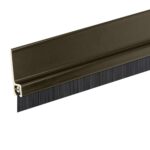 Adhesive Backed Brush Sweep Door Sweep (Brown, 3 FT - 3/4" Long Brush)