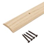 6 FT - 2" Wide x 72" Long Red Oak Carpet Bar, 72" Wood Transition Strip for Flooring, Oak Threshold for Doorways, Carpet to Hardwood Transition Strip, Pre-Drilled Floor Threshold Transition