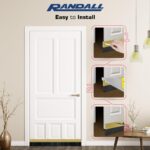 Door Sweeps – Aluminum & Brush | Brush Sweeps for Gaps Up to 1 1/2” | Gold Anodized Holder with Black Brush | 3 Feet/36 Inches Long | Fill Gaps & Keep Unwanted Debris Out - Image 4