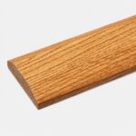 3 1/2" Wide x 5/8" Thick Oak Threshold - Pre-Finished in Natural Color Stain and Polyurethane Topcoat - Predrilled "No Show" Holes for Easy Installation (3 FT Long)