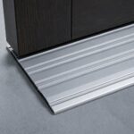 3 FT - 6" Wide x 1/4" High Fluted Aluminum Door Threshold, 36" Long Exterior Door Threshold, Metal Transition Strip for Doorways, Door Saddle with Screws, Silver, - Image 3