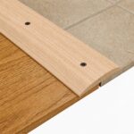 3 FT Unfinished Oak Floor Transition Strip 2 1/2” Wide – Solid Wood Seam Binder for Joining Hardwood, Laminate, or Tile Floors – Seam Binder with Pre-Drilled Mounting Holes –  (3 FT) - Image 3
