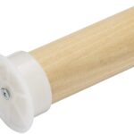 1 3/8" Thick Solid Wood Closet Pole with Plastic End-brackets (6 FT)