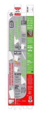 PVC Slide on Door Sweep with Foam Draft Stopper/Sweep for Doors 1" - 1 3/4" Wide - 3 FT Long (White) - Image 5