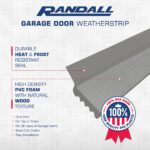 Randall Manufacturing V-37, 7-Feet Dual Vinyl Garage Door Seal for Top and Sides (Grey) - Image 3