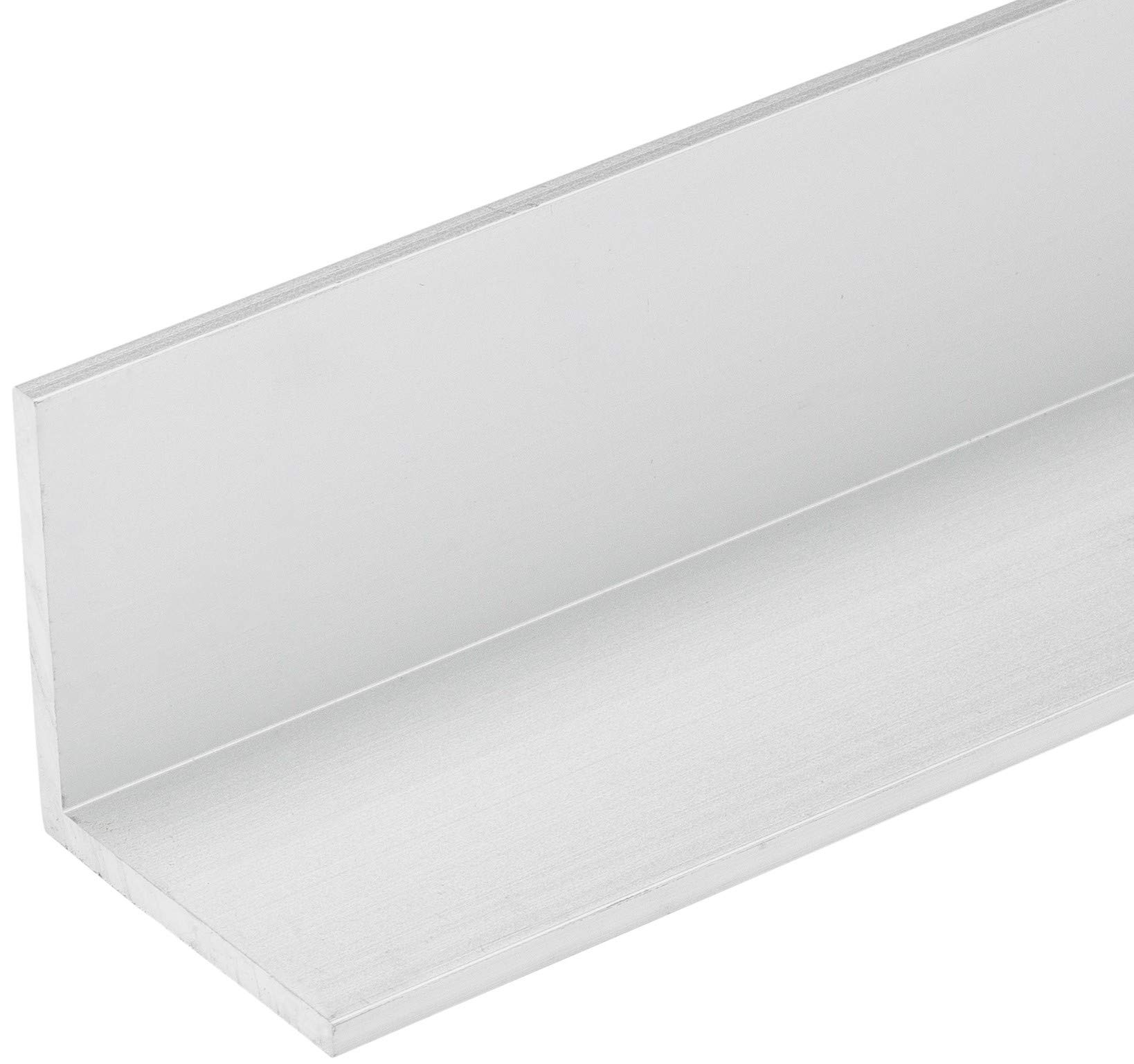 Version 1.0.0 92" Clear Anodized Aluminum Angle – 2" x 2" x 1/8" Thick – 6063-T6 Alloy – Architectural Corner Trim – Rust-Resistant Right Angle Bar - Image 1