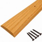 2" x 36" Light Oak Threshold – Solid Wood Floor Transition Strip – Seam Binder for Interior Doorways – Smooth Reducer Saddle –