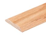 3 FT Oak Mini Threshold Seam Binder – 1-3/8" Wide x 1/4" Thick – Pre-Finished Solid Wood Floor Transition Strip – Countersunk Mounting Holes –