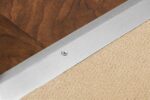 3 FT Hammered Silver Transition Strip – 1.5” Wide Floor Reducer with Countersunk Screw Holes | Aluminum Threshold Trim for Floor Height Changes | Durable Anodized Finish |  (Silver) - Image 2