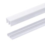 Randall Manufacturing 1/4" Plastic Sliding Door Track (White, 4 FT Long) - Image 2