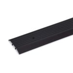 4" Wide x 1/2" High Corrugated Threshold – Powder Coated Dark Bronze Aluminum Door Saddle – Heavy Duty Floor Transition Strip – Indoor/Outdoor Use –  (6 FT)