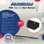 4 FT (48") PVC Slide-On Door Bottom | Adjustable Plastic Weatherstrip Door Bottom with Drip Cap | for 1 3/4” Doors | Black | Fits Gaps 3/8” to 7/8” | Made in The USA - Image 3