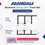 1/4" X 6' Aluminum Sliding Door Track (6 FT Long) - Image 3
