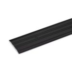 4" Wide x 1/4" High Corrugated Black Aluminum Threshold - 3 FT by Randall Manufacturing (Part Number A-77-BLK)
