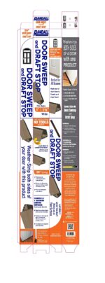 PVC Slide on Door Sweep with Foam Draft Stopper/Sweep for Doors 1" - 1 3/4" Wide - 3 FT Long (Brown) - Image 7