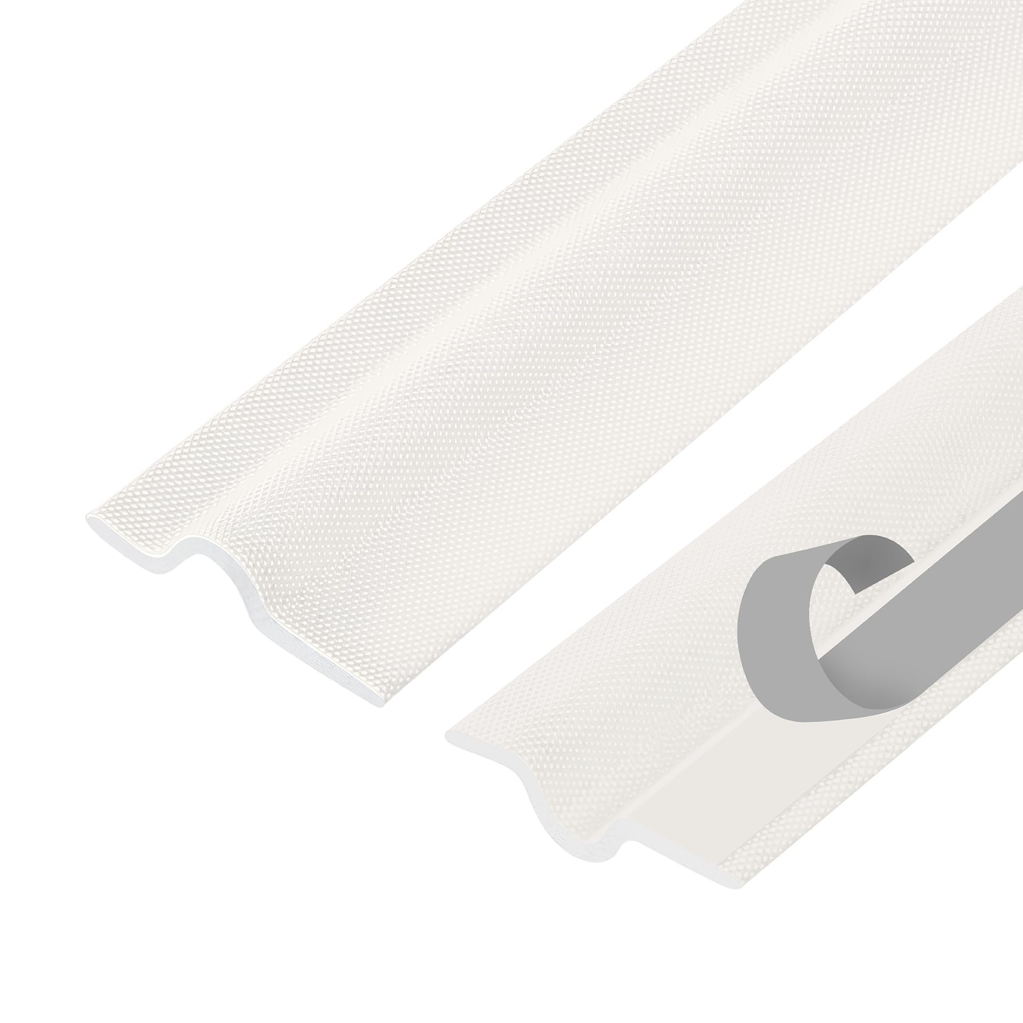Version 1.0.0 17' Long Self-Adhesive PU Foam Weather Stripping Seal Strip for Doors and Windows – Window Weatherstrip, Door Seal Strip, Draft Stopper, Soundproofing Weather Seal for Filling Gaps (White) - Image 1