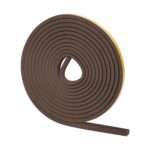Randall Manufacturing | EPDM Ribbed Self Stick Weatherstrip Seal | 9/16" Wide x 5/16" Thick x 10' Long | Brown Door & Window Weather Stripping Tape for Draft, Dust & Air Gaps - Image 6