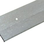 6 FT - 1" Hammered Silver Finish Carpet Bar/Transition Strip