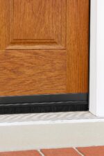 Self-Adhesive Brush Door Sweep – PVC Holder with 3/4" Black Poly Brush – Draft Stopper & Gap Seal for Doors – Easy Peel & Stick Installation – Weatherproof, Noise Reducing, Dust Blocking - Image 3