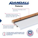 Exterior Inswing Threshold | Oak & Aluminum Adjustable Sill with Wood Base | 5 ¾” Wide | 6 Feet Long | Adjusts from 1 1/8” to 1 ½” High | Aluminum | Primed Wood - Image 3