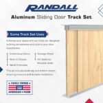 1/4" X 6' Aluminum Sliding Door Track (6 FT Long) - Image 4