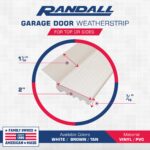 7-Foot Vinyl Uniflex Vinyl Garage Seal for Top and Sides (Bright White) - Image 2