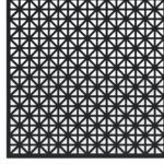 Perforated Aluminum Sheet | Union Jack Design | 24 x 36 inches | .020” Thick | Black | Great for Indoor & Outdoor Use | Made in The USA