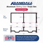 Randall Manufacturing Aluminum Sliding Door Track 3/4" x 4 FT, Durable Metal Door Track Rail for Sliding Doors, Cabinet Doors, Closet Doors, Bypass Doors, Display Cases, DIY Projects, - Image 2