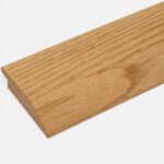 Prefinished Oak Overlap Threshold – 3 1/2" Wide x 5/8" Thick, 5/16" High Overlap | Solid Red Oak Reducer for Transitioning Between Uneven Floors |  (4 FT [48 3/4"] Long)