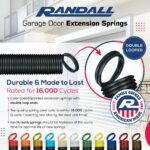 2 Pack 25" Garage Door Springs for 7 FT Garage Doors Doors -  (160 LBS Springs Brown End 2 Springs) - Image 2