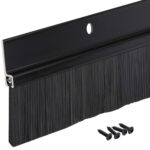 4 FT Black Brush Sweep for Gaps up to 1 1/2"  by Randall Manufacturing BS-220-BLK (4 FT (48") Long)