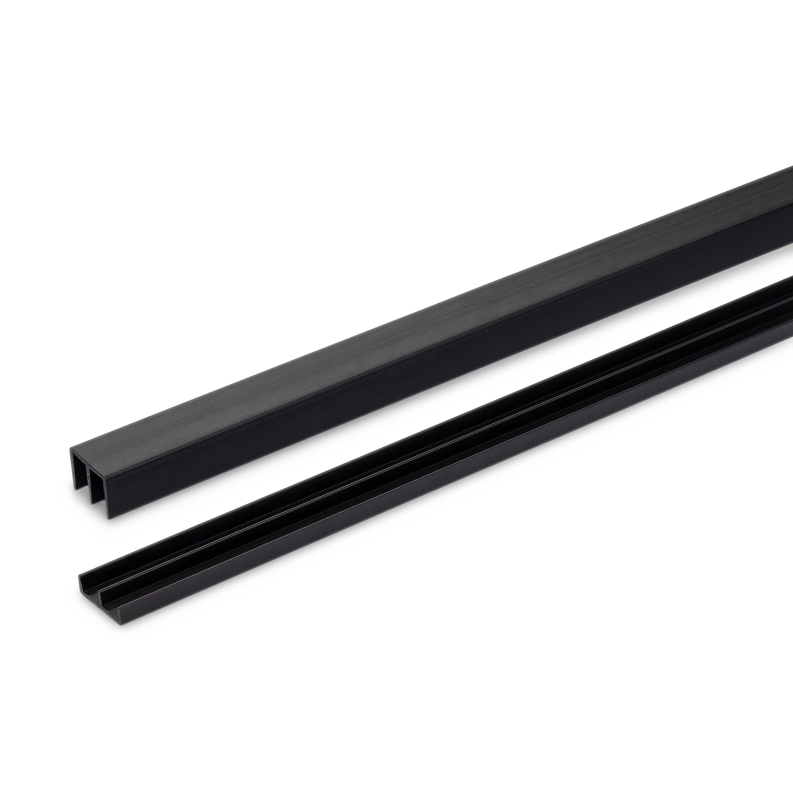 Version 1.0.0 Randall Manufacturing 1/4" Plastic Sliding Door Track (White, 3 FT Long) - Image 1
