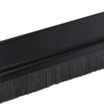Adhesive Backed Brush Sweep Door Sweep (Black, 3 FT - 3/4" Long Brush)