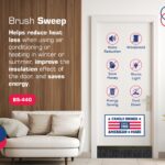 Heavy Duty Brush Door Sweep | Aluminum Holder with 3" Extra-Long Polypropylene Bristles | Weather Stripping Door Bottom Seal for Large Gaps – Exterior & Interior Doors (Brown, 36") - Image 3